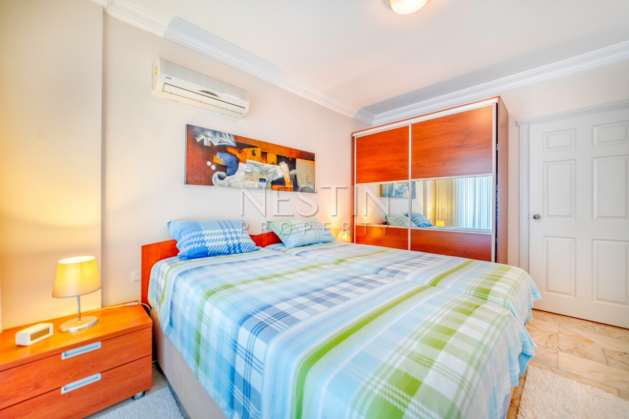 Квартира 2+1 с шикарным прямым видом на море в районе Махмутлар фото 14