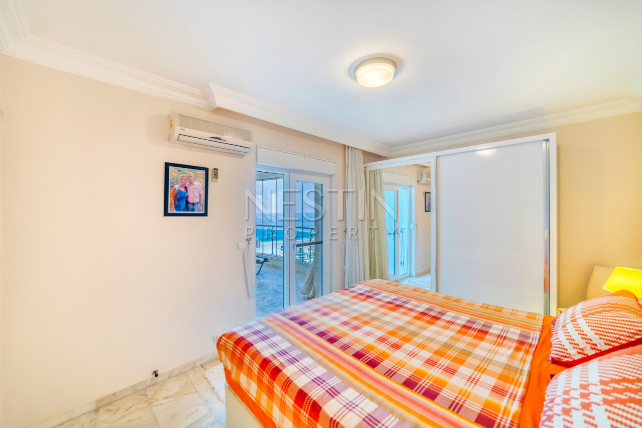 Квартира 2+1 с шикарным прямым видом на море в районе Махмутлар фото 16