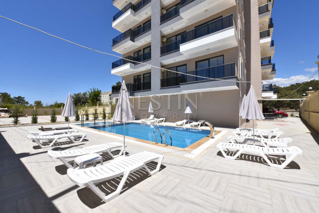 Светлая квартира 1+1 в новом комплексе, район Авсаллар в 2000 м от Средиземного моря фото 2