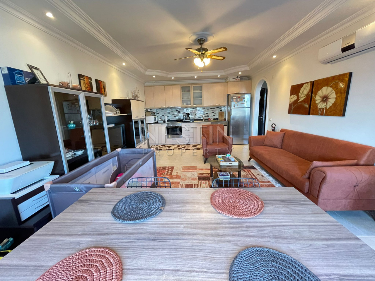 Апартаменты 1+1 с видом на море в районе Джикджилли фото 12