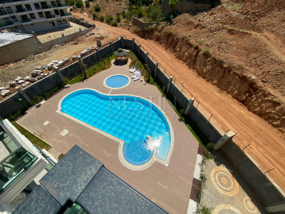 Дуплекс 2+1 в районе Оба с видом на горы фото 3