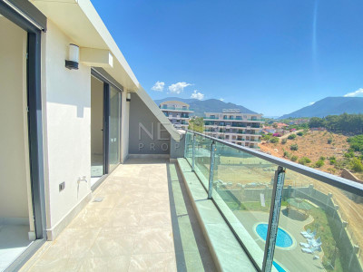 Дуплекс 2+1 в районе Оба с видом на горы фото 18