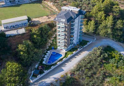 Квартиры 1+1 в новом готовом жилом комплексе в Авсалларе фото 1