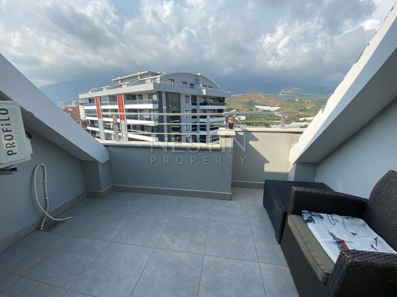 Квартира-дуплекс 4+1 в районе Махмутлар с видом на море фото 25