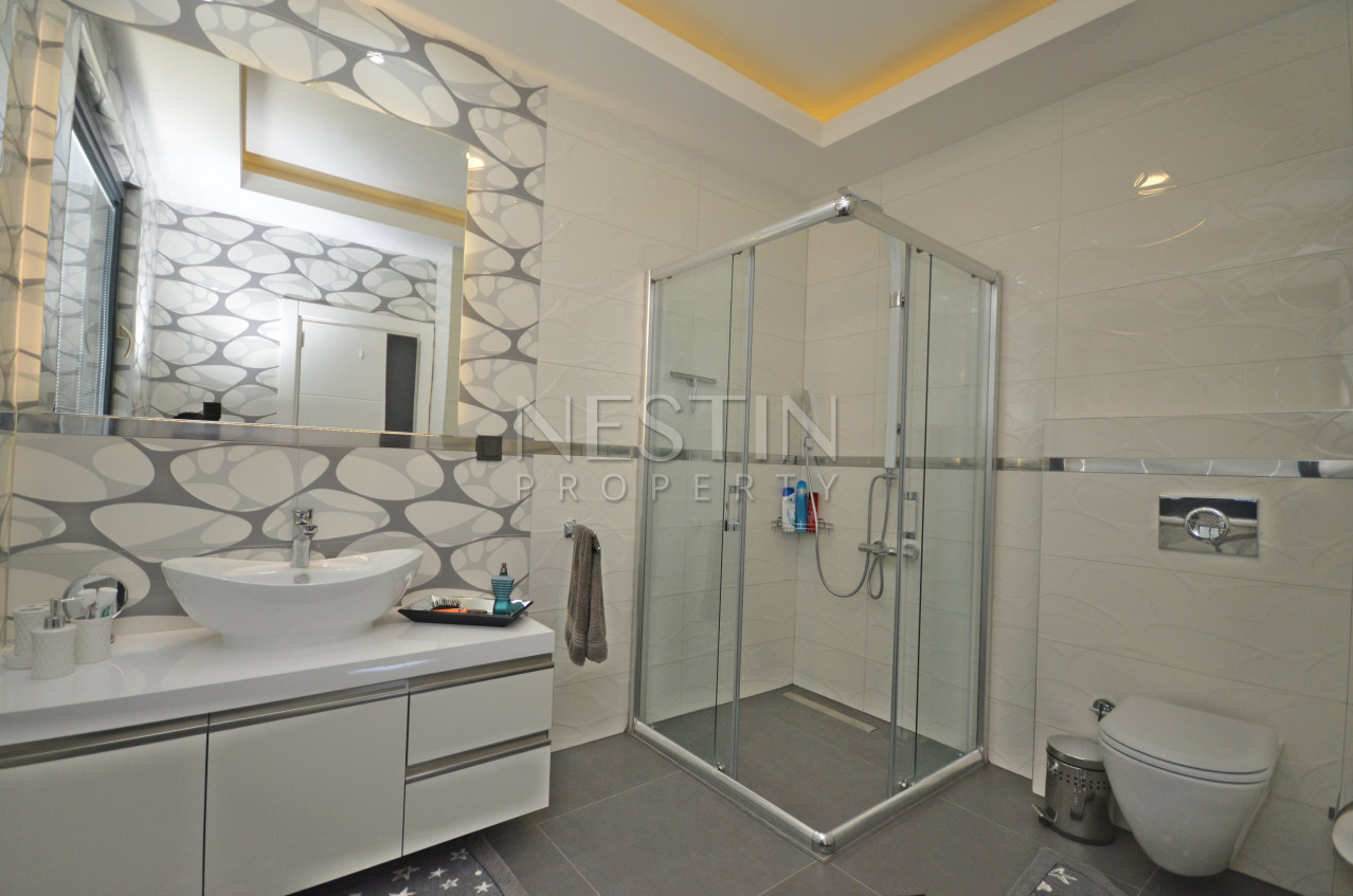 Пентхаус 3+1 с видом на Средиземное море в районе Каргыджак фото 20