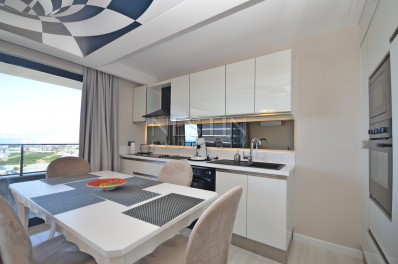 Прекрасная квартира- дуплекс 2+1 с видом на море в районе Каргыджак фото 12