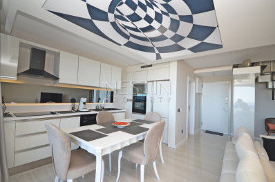 Прекрасная квартира- дуплекс 2+1 с видом на море в районе Каргыджак фото 13