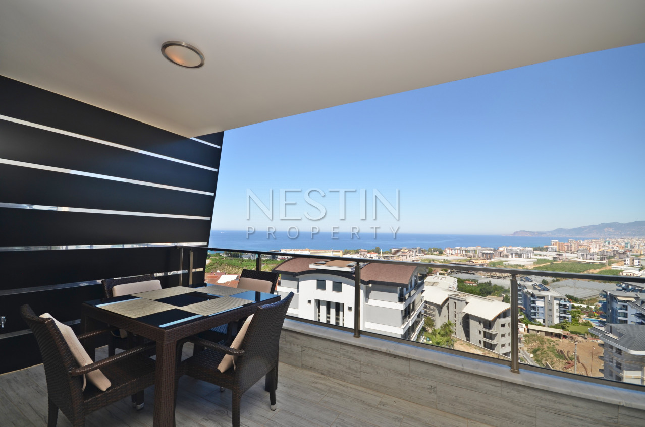 Прекрасная квартира- дуплекс 2+1 с видом на море в районе Каргыджак фото 18