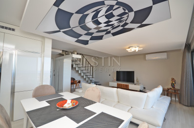 Прекрасная квартира- дуплекс 2+1 с видом на море в районе Каргыджак фото 19