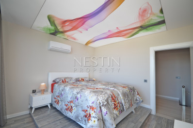 Прекрасная квартира- дуплекс 2+1 с видом на море в районе Каргыджак фото 21