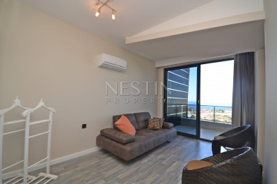 Прекрасная квартира- дуплекс 2+1 с видом на море в районе Каргыджак фото 23