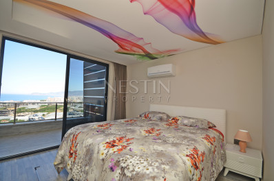 Прекрасная квартира- дуплекс 2+1 с видом на море в районе Каргыджак фото 26