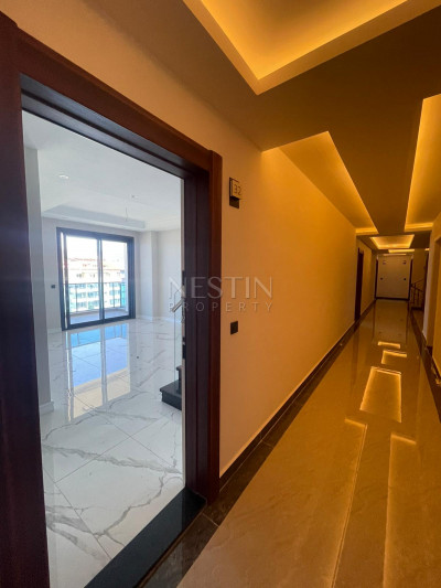 Квартира пентхаус 2+1 в новом комплексе на первой береговой линии района Кестель фото 2