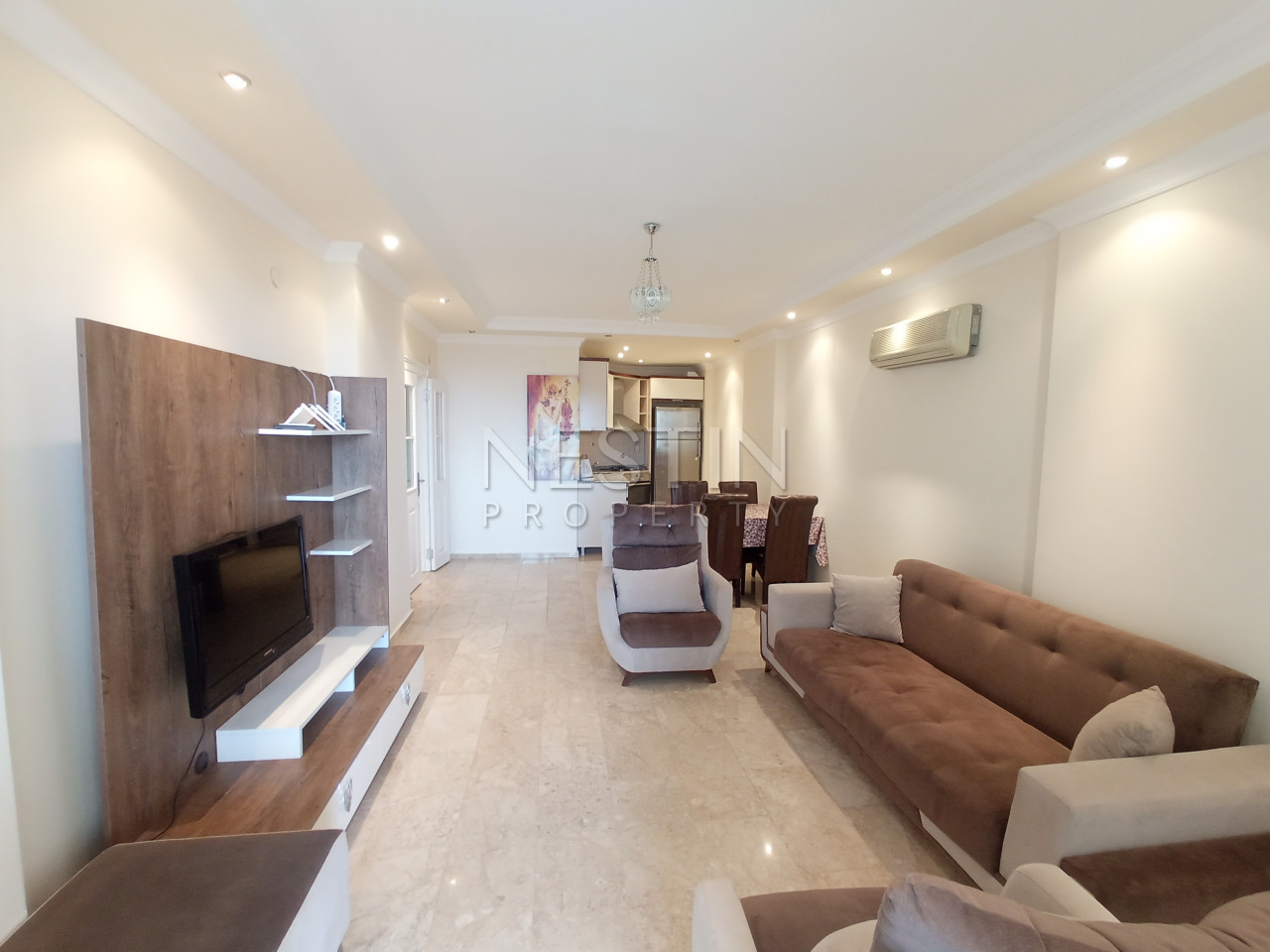 Квартира 2+1 в районе Джикджилли с прекрасным видом на море и Аланийскую крепость фото 15