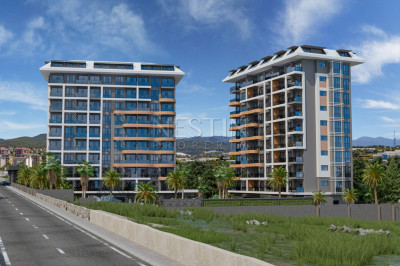 Продажа 1+1 в новом ЖК на этапе строительства в районе Авсаллар фото 2