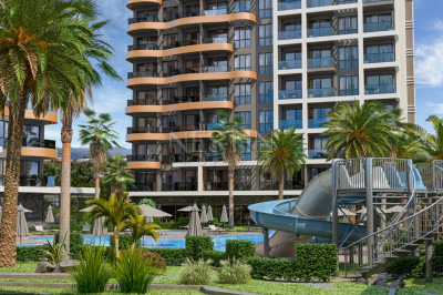 Продажа 1+1 в новом ЖК на этапе строительства в районе Авсаллар фото 6