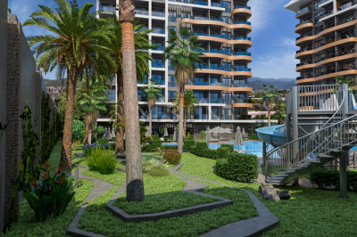 Продажа 1+1 в новом ЖК на этапе строительства в районе Авсаллар фото 13