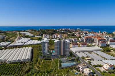 Продажа 1+1 в новом ЖК на этапе строительства в районе Авсаллар фото 17