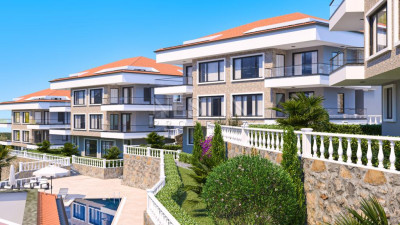 Квартиры 3+1 и 3+2 в ЖК на этапе строительства, в районе Каргыджак фото 1