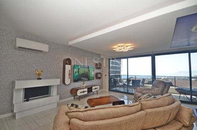 Пентхаус 2+1 с видом на Средиземное море в районе Каргыджак фото 10