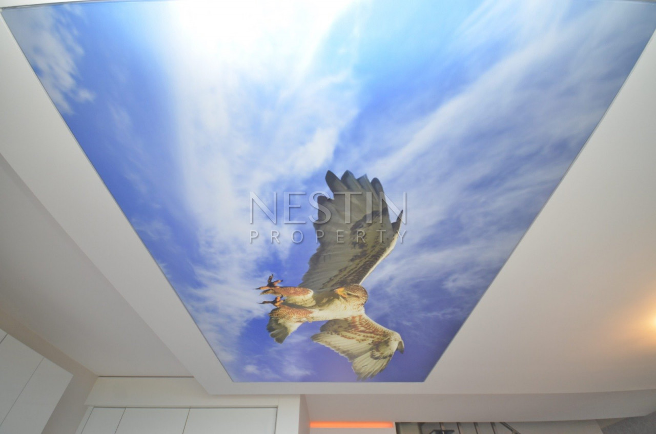 Пентхаус 2+1 с видом на Средиземное море в районе Каргыджак фото 13