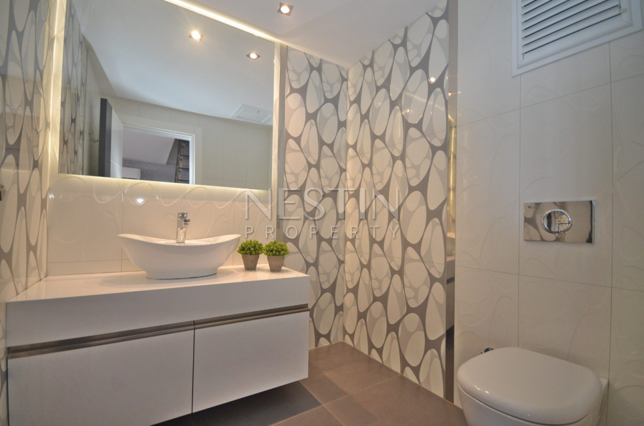 Пентхаус 2+1 с видом на Средиземное море в районе Каргыджак фото 14