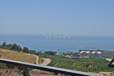 Пентхаус 2+1 с видом на Средиземное море в районе Каргыджак фото 17