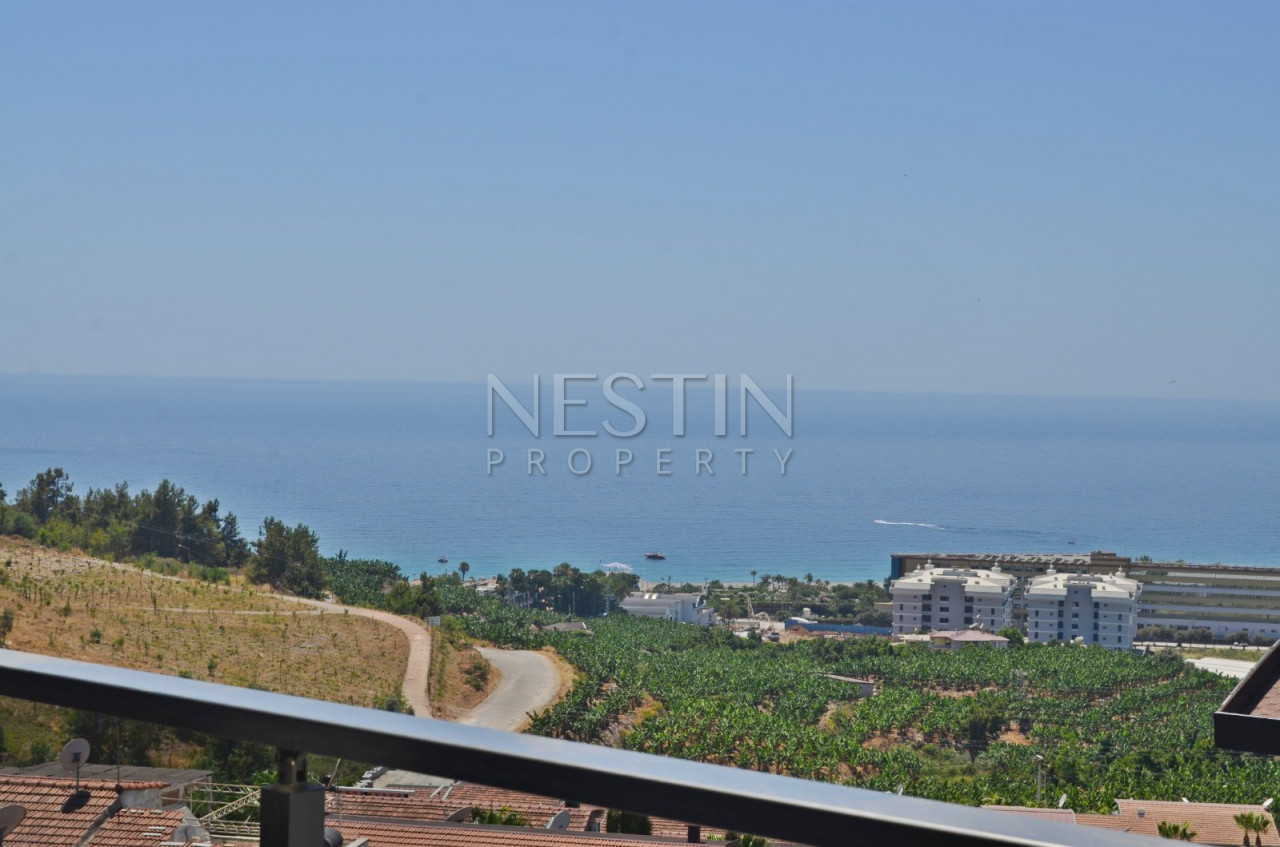 Пентхаус 2+1 с видом на Средиземное море в районе Каргыджак фото 17