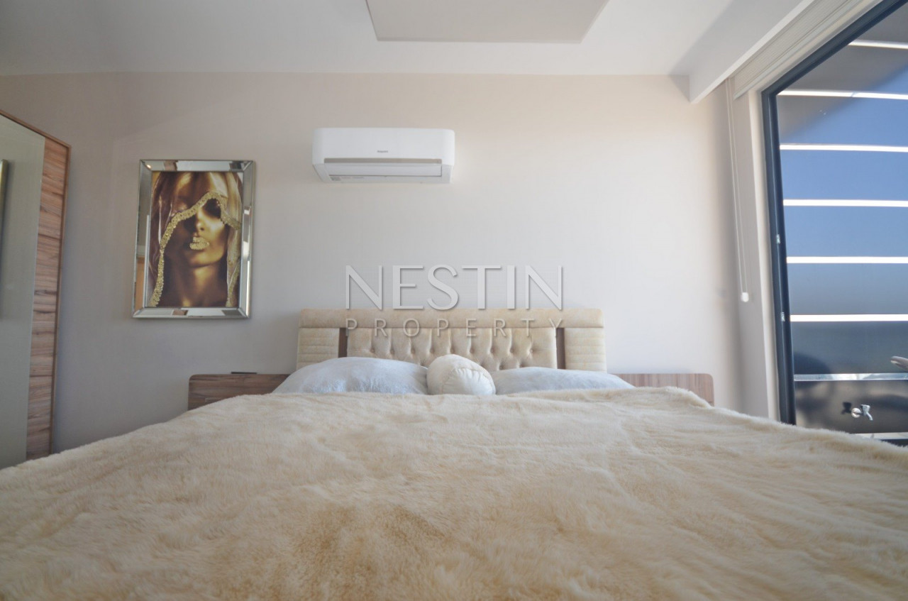 Пентхаус 2+1 с видом на Средиземное море в районе Каргыджак фото 23