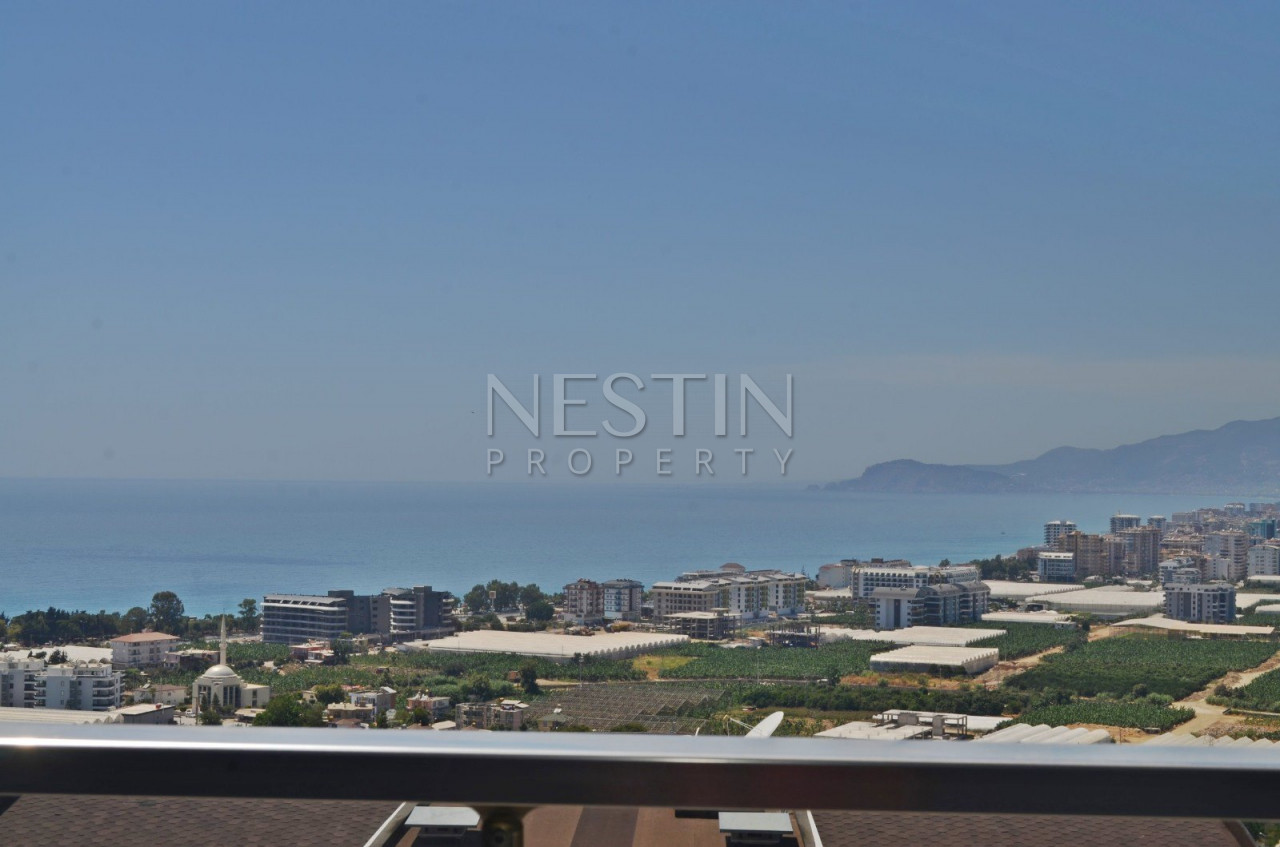 Пентхаус 2+1 с видом на Средиземное море в районе Каргыджак фото 24