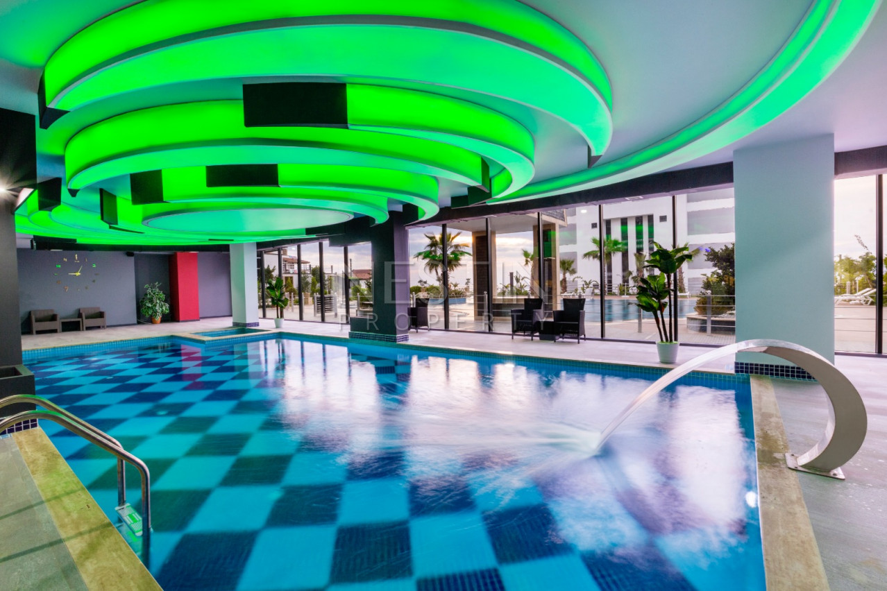 Пентхаус 2+1 с видом на Средиземное море в районе Каргыджак фото 9