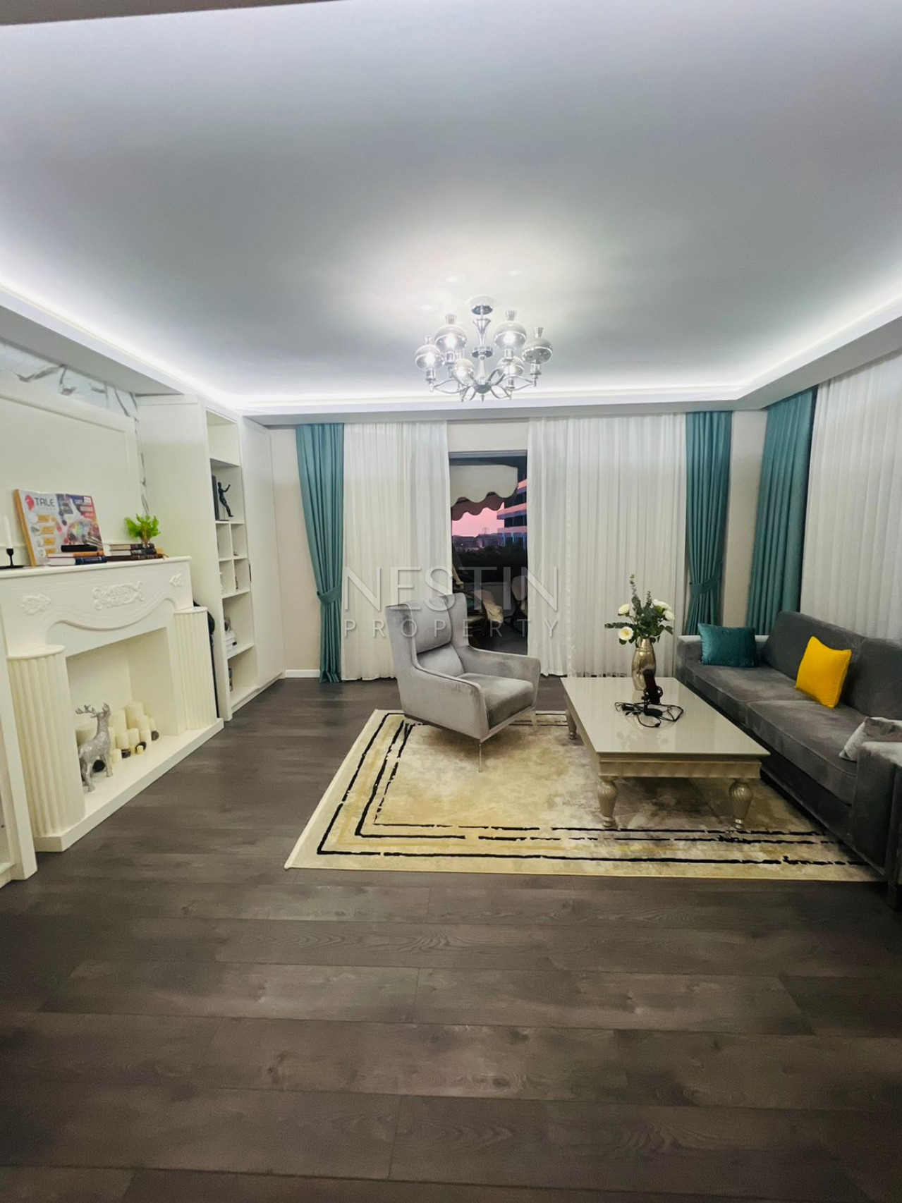 Просторный садовый дуплекс 3+1 в районе Каргыджак фото 16