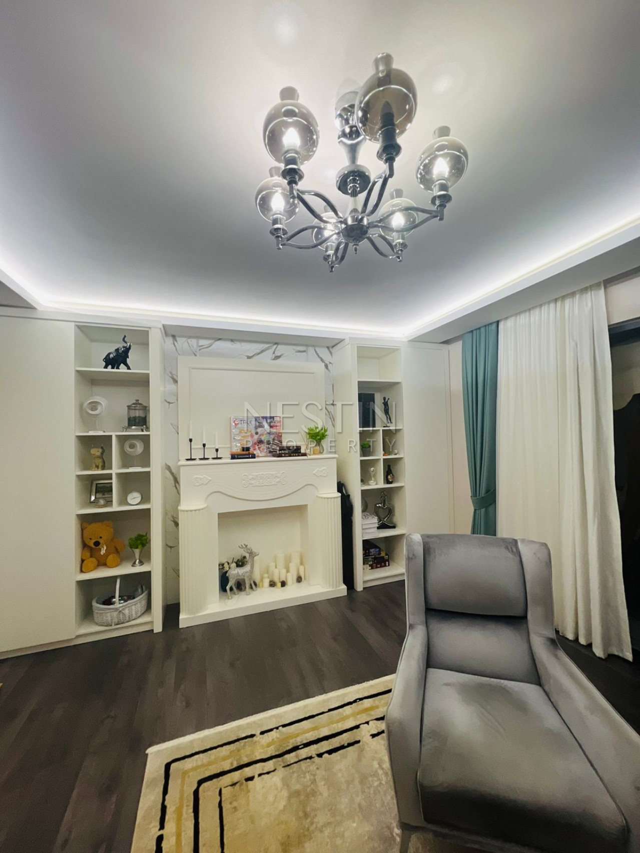 Просторный садовый дуплекс 3+1 в районе Каргыджак фото 21