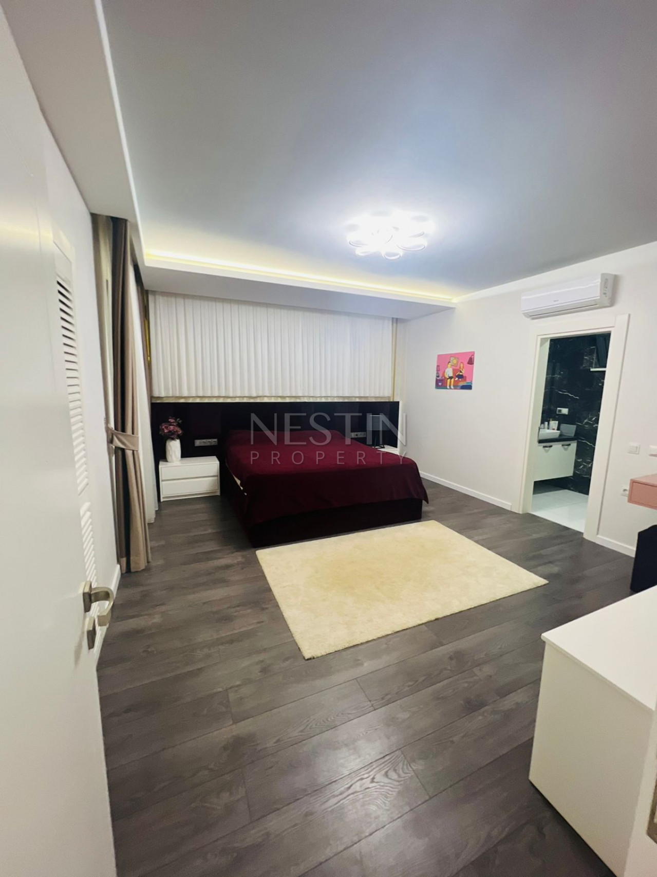 Просторный садовый дуплекс 3+1 в районе Каргыджак фото 23