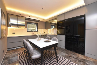 Вилла 4+1 с панорамным видом на море и горы в районе Каргыджак фото 15