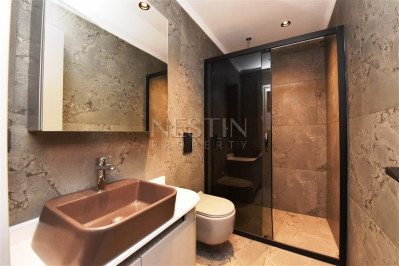 Вилла 4+1 с панорамным видом на море и горы в районе Каргыджак фото 27