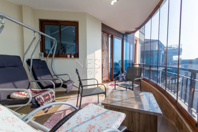 Квартира-пентхаус 3+1 в 200 метрах от моря в районе Каргыджак фото 28
