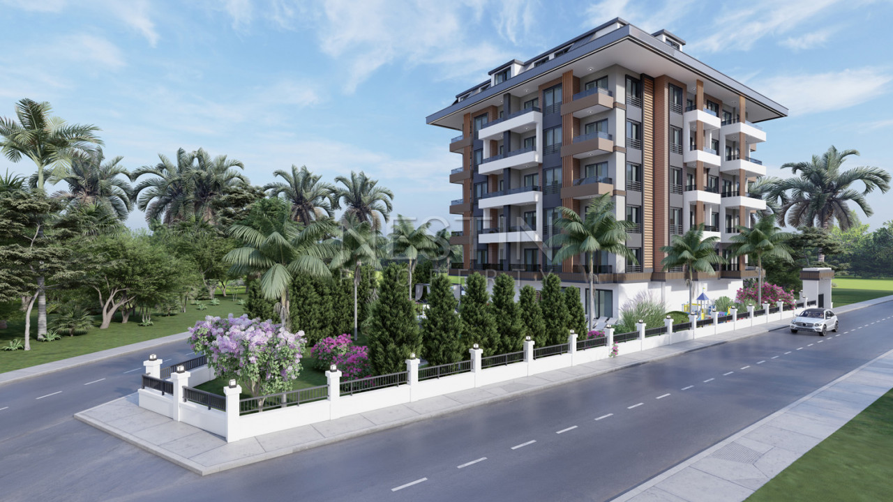 Квартиры 1+1 и 2+1 в комплексе на этапе строительства в районе Авсаллар фото 2