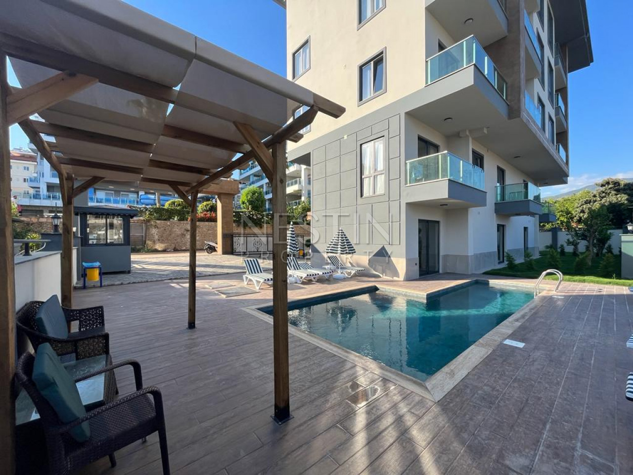 Квартира-дуплекс 2+1 в районе Джикджилли в 1000 м от Средиземного моря фото 5