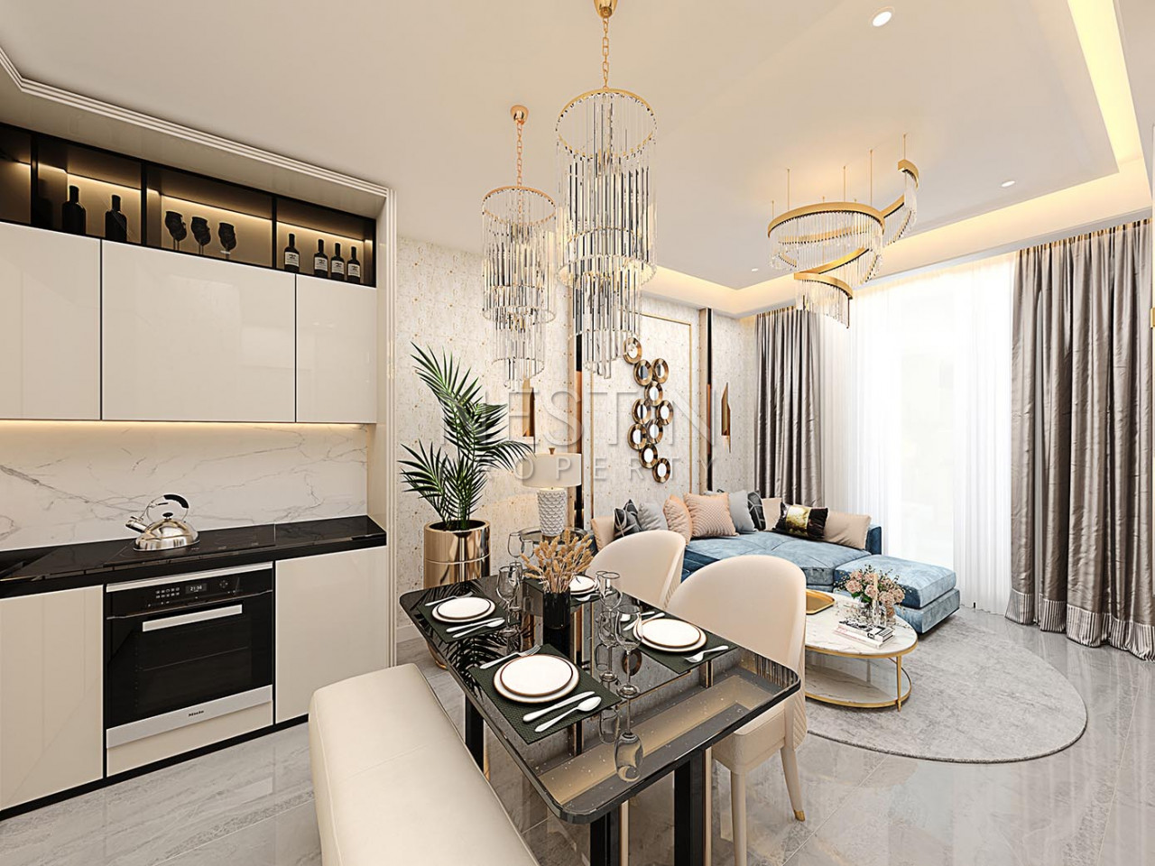 Прекрасная квартира 1+1 в центре города Алании фото 60