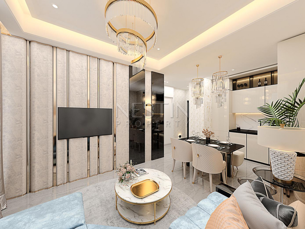 Прекрасная квартира 1+1 в центре города Алании фото 61