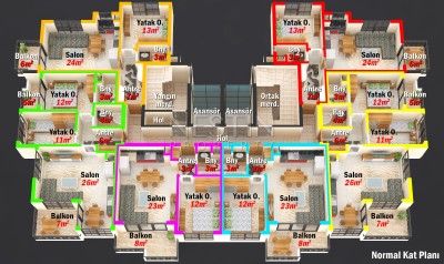Новый жилой комплекс на этапе строительства в центре Махмутлара в рассрочку фото 24