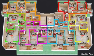 Новый жилой комплекс на этапе строительства в центре Махмутлара в рассрочку фото 25