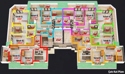 Новый жилой комплекс на этапе строительства в центре Махмутлара в рассрочку фото 27