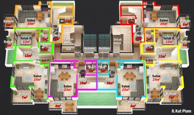 Новый жилой комплекс на этапе строительства в центре Махмутлара в рассрочку фото 29