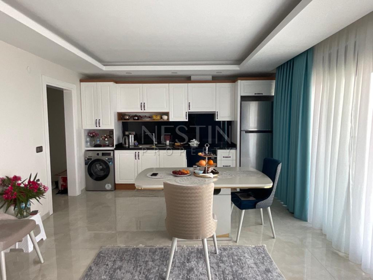 Просторная квартира 1+1 с видом на море в районе Махмутлар фото 4