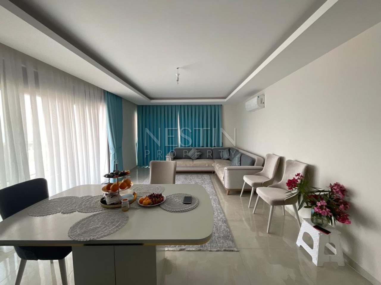 Просторная квартира 1+1 с видом на море в районе Махмутлар фото 5