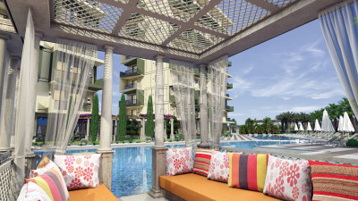 Квартиры 1+1 и 2+1 в новом ЖК на этапе строительства в районе Демирташ фото 9