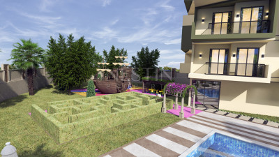 Квартиры 1+1 и 2+1 в новом ЖК на этапе строительства в районе Демирташ фото 27