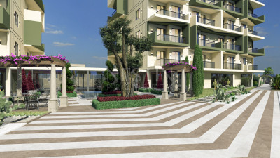 Квартиры 1+1 и 2+1 в новом ЖК на этапе строительства в районе Демирташ фото 28